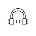 Headphones icon for the audio program